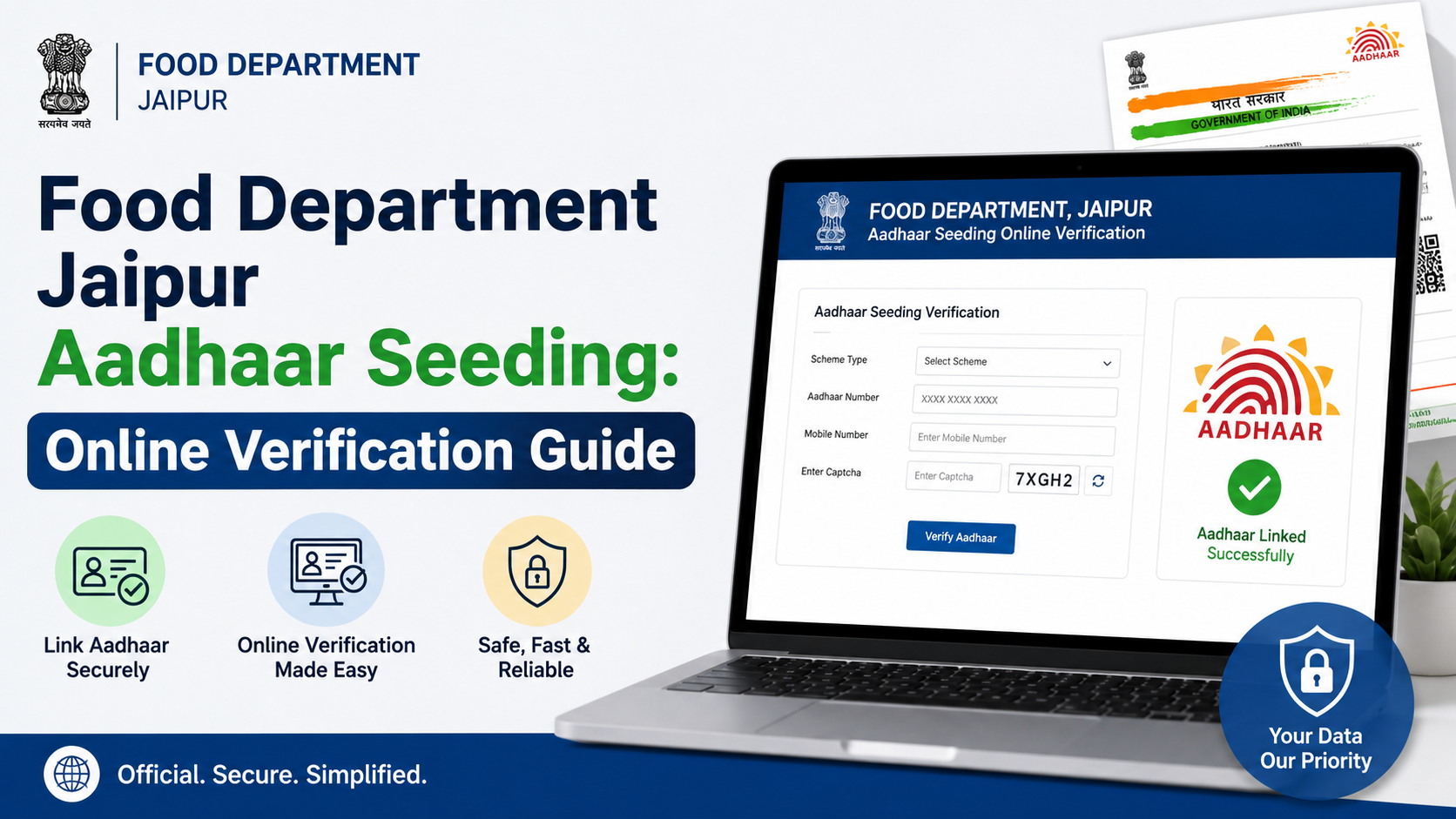 Food Department Jaipur Aadhaar Seeding: Online Verification Guide